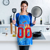 Personalized DR Congo Football Apron Lightning Leopard National Flag Motif