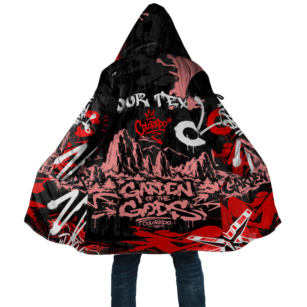 Personalized Colorado Garden Of The Gods Cloak Urban Graffiti Paint Splatter Street Art