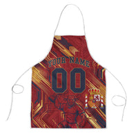 Personalized Spain Football Apron Spanish Shield Bull Mascot