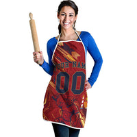 Personalized Spain Football Apron Spanish Shield Bull Mascot