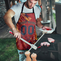 Personalized Spain Football Apron Spanish Shield Bull Mascot