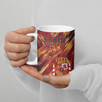Personalized Spain Football Ceramic Mug Spanish Shield Bull Mascot