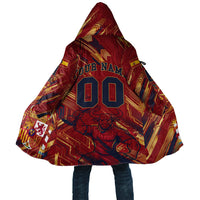 Personalized Spain Football Cloak Spanish Shield Bull Mascot