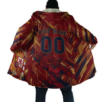 Personalized Spain Football Cloak Spanish Shield Bull Mascot