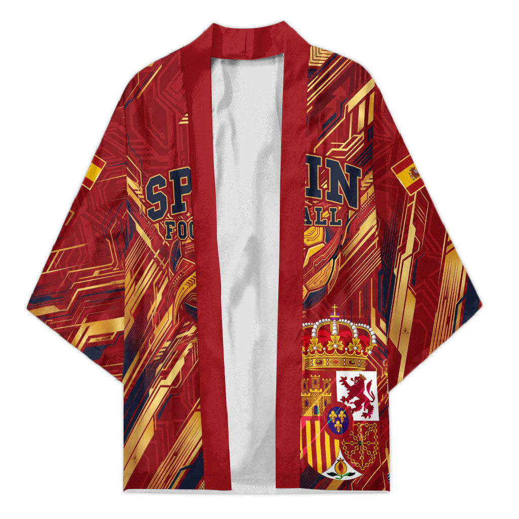 Personalized Spain Football Kimono Spanish Shield Bull Mascot
