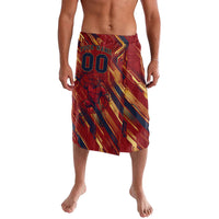 Personalized Spain Football Lavalava Spanish Shield Bull Mascot