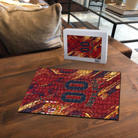 Personalized Spain Football Puzzle Spanish Shield Bull Mascot