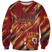Personalized Spain Football Sweatshirt Spanish Shield Bull Mascot