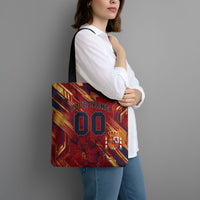 Personalized Spain Football Tote Bag Spanish Shield Bull Mascot