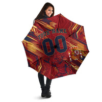Personalized Spain Football Umbrella Spanish Shield Bull Mascot