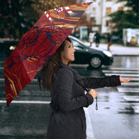 Personalized Spain Football Umbrella Spanish Shield Bull Mascot