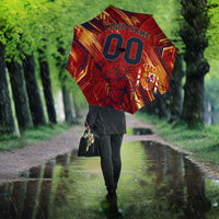 Personalized Spain Football Umbrella Spanish Shield Bull Mascot