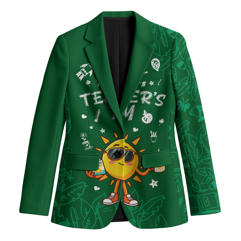 Happy Teachers Day Sun Mascot Blazer Cute Cartoon Sunshine School Supplies Graphic Illustration