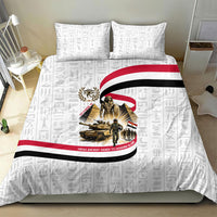 Egyptian Armed Forces Bedding Set Military Pharaoh Pyramids Egyptian Hieroglyphs