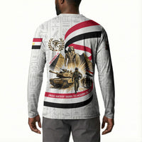 Egyptian Armed Forces Button Sweatshirt Military Pharaoh Pyramids Egyptian Hieroglyphs
