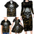 Skull Mable Golden Abstract Art Family Matching Long Sleeve Bodycon Dress and Hawaiian Shirt Fuck You Excuses Learn To Admit When You Fuck Up - Wonder Print Shop