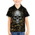 Skull Mable Golden Abstract Art Family Matching Off Shoulder Maxi Dress and Hawaiian Shirt Fuck You Excuses Learn To Admit When You Fuck Up - Wonder Print Shop