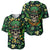 Skull and Shamrock Leaf Pattern Baseball Jersey Good Luck - Wonder Print Shop