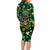 Skull and Shamrock Leaf Pattern Family Matching Long Sleeve Bodycon Dress and Hawaiian Shirt Good Luck - Wonder Print Shop