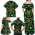 Skull and Shamrock Leaf Pattern Family Matching Off Shoulder Maxi Dress and Hawaiian Shirt Good Luck - Wonder Print Shop