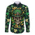 Skull and Shamrock Leaf Pattern Family Matching Puletasi Dress and Hawaiian Shirt Good Luck - Wonder Print Shop