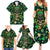 Skull and Shamrock Leaf Pattern Family Matching Summer Maxi Dress and Hawaiian Shirt Good Luck - Wonder Print Shop