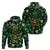 Skull and Shamrock Leaf Pattern Hoodie Good Luck - Wonder Print Shop