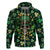 Skull and Shamrock Leaf Pattern Hoodie Good Luck - Wonder Print Shop