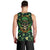 Skull and Shamrock Leaf Pattern Men Tank Top Good Luck - Wonder Print Shop