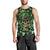 Skull and Shamrock Leaf Pattern Men Tank Top Good Luck - Wonder Print Shop