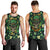 Skull and Shamrock Leaf Pattern Men Tank Top Good Luck - Wonder Print Shop