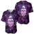 Skull and Moth Baseball Jersey Fantasy Cosmic Abstract - Grunge Purple Art - Wonder Print Shop