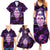 Skull and Moth Family Matching Summer Maxi Dress and Hawaiian Shirt Fantasy Cosmic Abstract - Grunge Purple Art - Wonder Print Shop