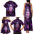 Skull and Moth Family Matching Tank Maxi Dress and Hawaiian Shirt Fantasy Cosmic Abstract - Grunge Purple Art - Wonder Print Shop