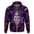 Skull and Moth Hoodie Fantasy Cosmic Abstract - Grunge Purple Art - Wonder Print Shop