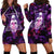 Skull and Moth Hoodie Dress Fantasy Cosmic Abstract - Grunge Purple Art - Wonder Print Shop