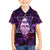 Skull and Moth Kid Hawaiian Shirt Fantasy Cosmic Abstract - Grunge Purple Art - Wonder Print Shop