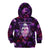 Skull and Moth Kid Hoodie Fantasy Cosmic Abstract - Grunge Purple Art - Wonder Print Shop