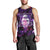 Skull and Moth Men Tank Top Fantasy Cosmic Abstract - Grunge Purple Art - Wonder Print Shop