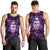 Skull and Moth Men Tank Top Fantasy Cosmic Abstract - Grunge Purple Art - Wonder Print Shop