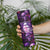 Skull and Moth Skinny Tumbler Fantasy Cosmic Abstract - Grunge Purple Art