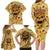 Skull Pizza Pattern Family Matching Long Sleeve Bodycon Dress and Hawaiian Shirt Rest in pizza - Wonder Print Shop