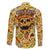 Skull Pizza Pattern Family Matching Long Sleeve Bodycon Dress and Hawaiian Shirt Rest in pizza - Wonder Print Shop