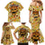 Skull Pizza Pattern Family Matching Mermaid Dress and Hawaiian Shirt Rest in pizza - Wonder Print Shop