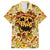 Skull Pizza Pattern Family Matching Off Shoulder Long Sleeve Dress and Hawaiian Shirt Rest in pizza - Wonder Print Shop