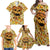 Skull Pizza Pattern Family Matching Off Shoulder Maxi Dress and Hawaiian Shirt Rest in pizza - Wonder Print Shop