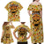 Skull Pizza Pattern Family Matching Off Shoulder Maxi Dress and Hawaiian Shirt Rest in pizza - Wonder Print Shop