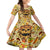 Skull Pizza Pattern Family Matching Off Shoulder Short Dress and Hawaiian Shirt Rest in pizza - Wonder Print Shop