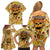 Skull Pizza Pattern Family Matching Off Shoulder Short Dress and Hawaiian Shirt Rest in pizza - Wonder Print Shop