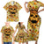 Skull Pizza Pattern Family Matching Short Sleeve Bodycon Dress and Hawaiian Shirt Rest in pizza - Wonder Print Shop